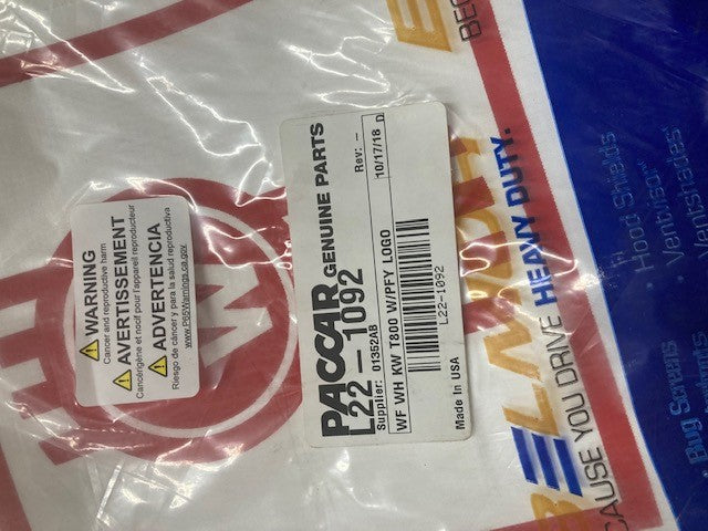 PN L22-1092 Winter Front with Logo – Wallwork Truck Parts