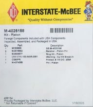 Load image into Gallery viewer, M-4025158 Interstate McBee Piston Kit
