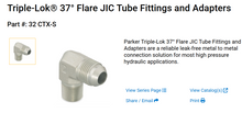 Load image into Gallery viewer, 32-24-FTX-S Triple Lok 37 Flare JIC Tube Fittings and Adapters
