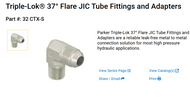 32-24-FTX-S Triple Lok 37 Flare JIC Tube Fittings and Adapters