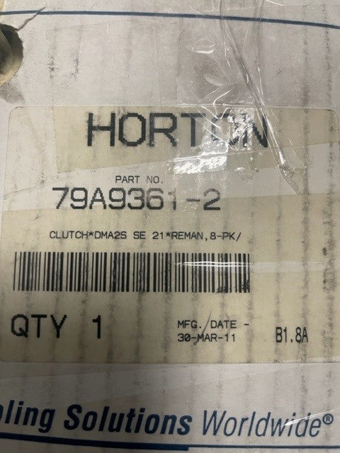 Horton Fan Hub Part number 79A9361-2 No Core exchange